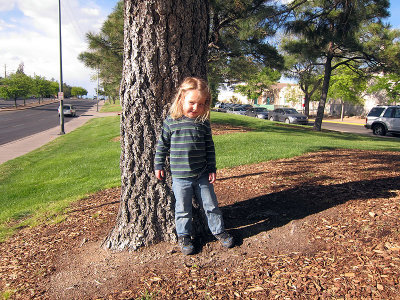 Hanging out with Mom at UNM