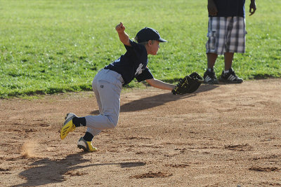 Footrace to second base