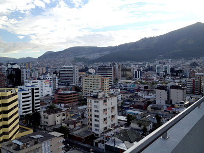 View from my hotel in Quito