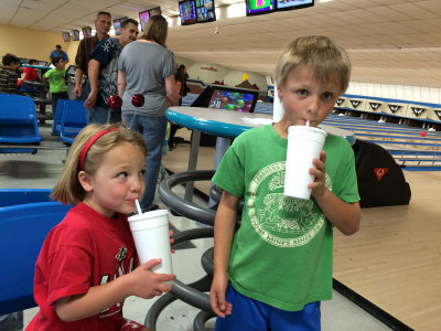 Before bowling, it's best to hydrate