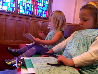 Good behavior in church? It's a miracle.