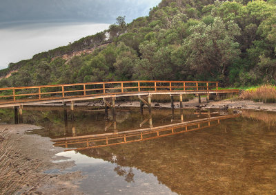 The footbridge at low tide _ by Dennis