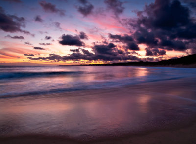 Last light at the beach _ by Dennis