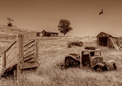 Abandoned farm (composite image) _ by Dennis