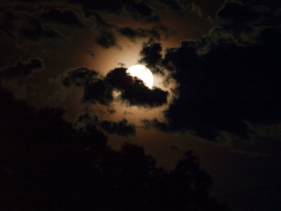 Full Moon, Smoky Sky by rodriguezPhoto