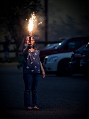 Patriotic Girl with a Torch -Shirley 