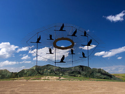 Flying Geese on The Enchanted Highway ND-Shirley 