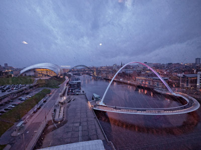 4th place: A rainy evening on the Tyne - Michael