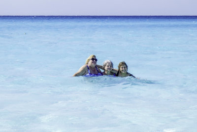 Julie, Joyce, Cindy - Half Moon Cay, Bahamas