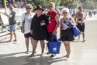 Cindy, Julie, Pete, Joyce - Myett's Beach, Tortola