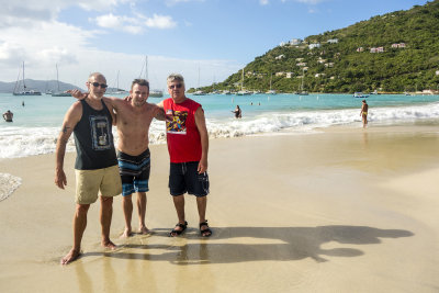 Fred, Daniel, Pete - Myett's Beach, Tortola
