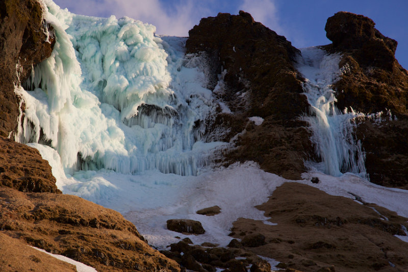 Frozen Falls near Grundarfjrur, Snfellsnes Peninsula