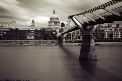 St Paul's   and the Millennium Bridge