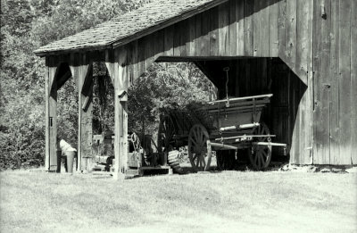 Old wagon shelter