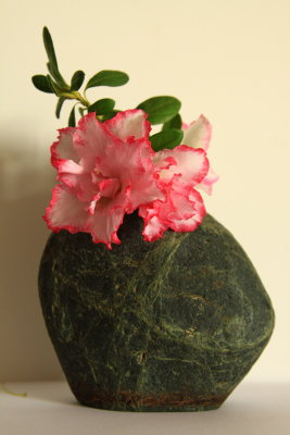 Stone vase from Mendocino, Ca. 