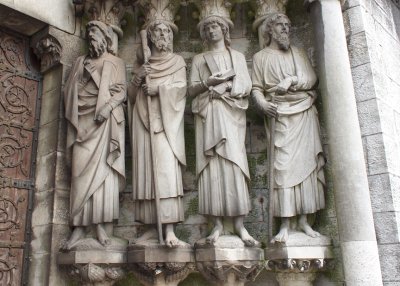 Detail, St.Fin.Barre's. Cork City. Paul, James Minor, John and Luke
