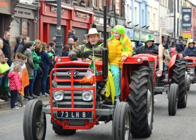 It wouldn't be an Irish parade without tractors.