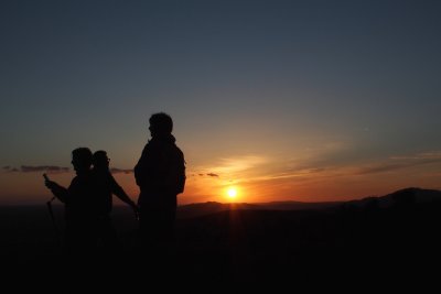 Sunset at the top