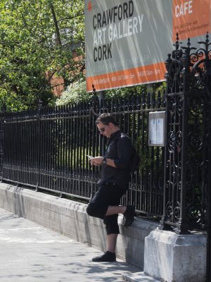 Outside the art gallery, Cork City