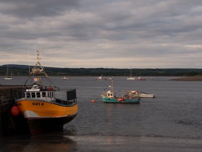 Boats at Youghal harbour