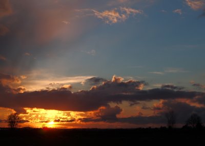 April sunset