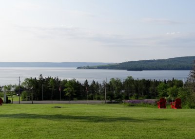 View of Bras d'Or Lake from the Silver Dart Lodge