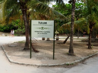 Entrance to the Tulum Ruins