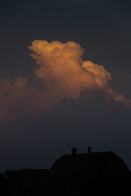 Storm building over the Rhine/Black Forest