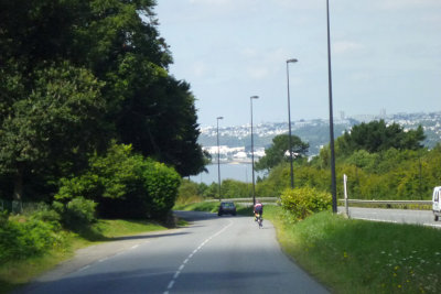 Km 609 : premire vue de Brest / first sight of Brest