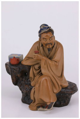「陸羽品茶」劉炳作品
