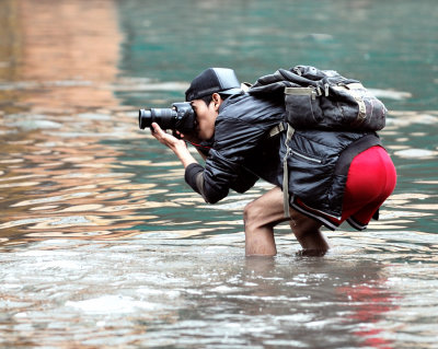 Shooting in a flood