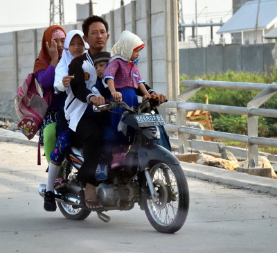 Five on a bike