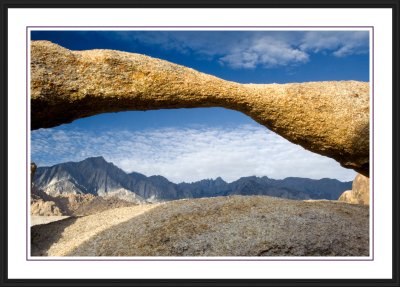 Lathe Arch with Mt. Whitney in the background