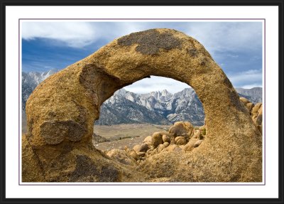 Whitney Portal Arch with Mt. Whitney in the background