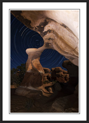 Star Trails at Metate Arch