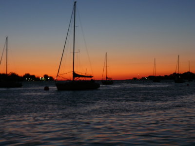 Younstown Sailboats at Sunset