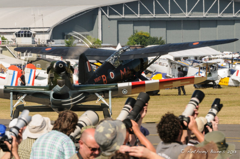 Morane, Lysander and photographers looking at something else