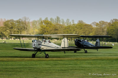 Two vintage Stampe Aircraft