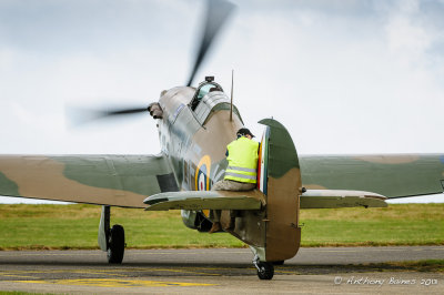 Hurricane taxiing with tail weight