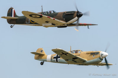 Spitfire P9374 and Buchon