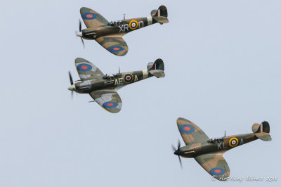 Three Horsemen mounted in Spitfires