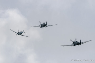 Spitfires chase the Buchon