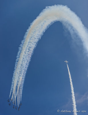 Italian Air Force MB339 PAN Frecce Tricolori Aerobatic Team