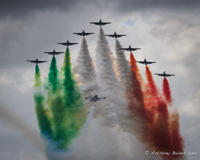 Italian Air Force MB339 PAN Frecce Tricolori Aerobatic Team