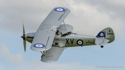 Hawker Hind K5414 / G-AENP - and, yes, the shutter speed was wrong, so prop nearly frozen :-(