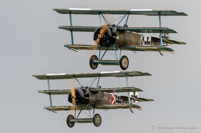 Great war duo: Fokker Dr1 Triplanes
