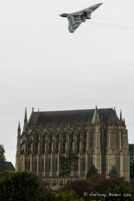 Vulcan over Lancing Chapel