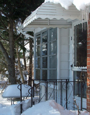 Jalousie Windows & Front Door (For July: Think cool)