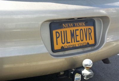 Liscense plate - pull me over