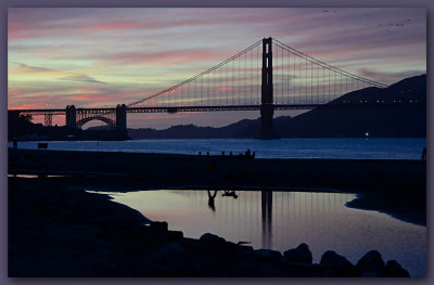 Sunset Walk at Golden Gate
